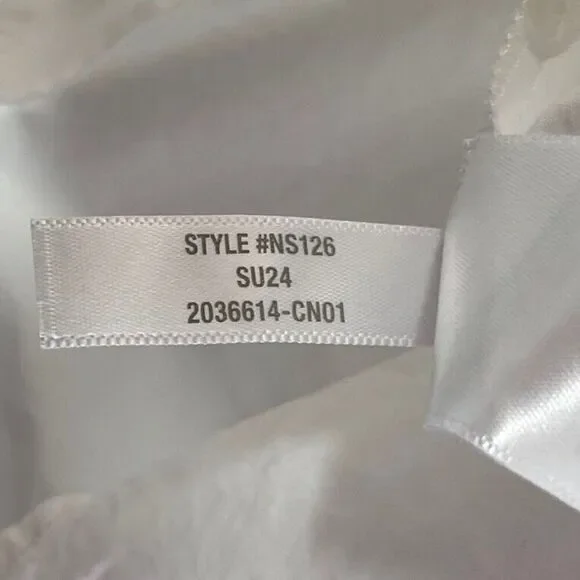 MADEWELL Shirt Dress Women XS Button Front Mini Cotton Poplin Crisp White NS126 - Picture 13 of 13